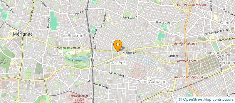 localisation de l'entreprise H F L  MERIGNAC