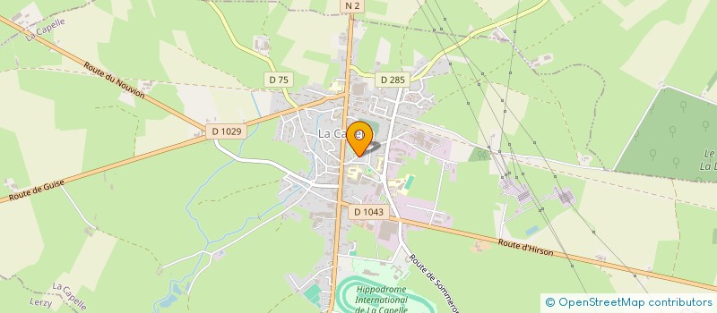 localisation de l'entreprise H.F MOBILIER  LA CAPELLE