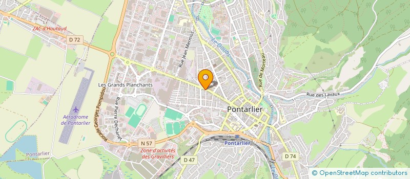 localisation de l'entreprise H.F.P à PONTARLIER