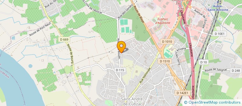 localisation de l'entreprise H&F PATRIMOINE  SAINT-ANDRE-DE-CUBZAC