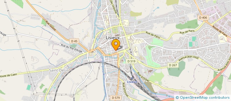 localisation de l'entreprise H.F PIZZA à LISIEUX
