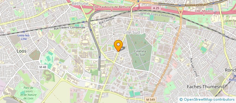 localisation de l'entreprise H & F RENOV à LILLE