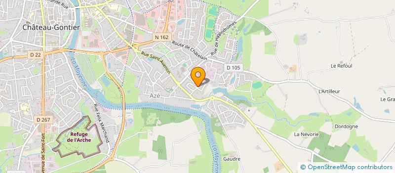 localisation de l'entreprise H.F RENOVATION  GENNES-LONGUEFUYE