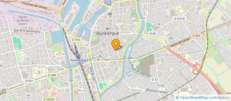 localisation de l'entreprise H.F SERVICES à DUNKERQUE