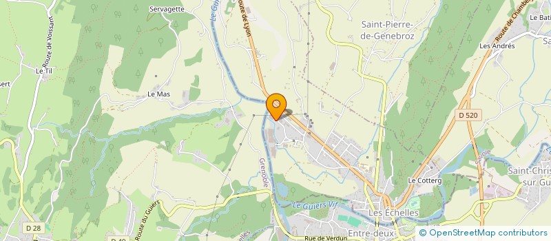 localisation de l'entreprise H.F. TECHNOLOGIE à LES ECHELLES