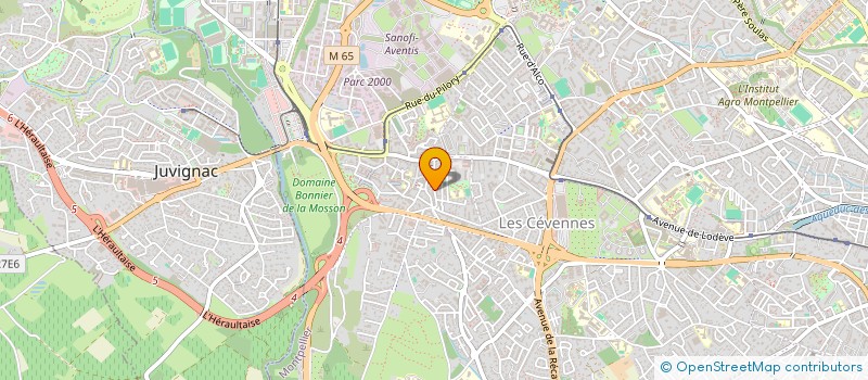localisation de l'entreprise H FIT TRAINER à MONTPELLIER