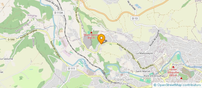 localisation de l'entreprise H G 5  ESPALY-SAINT-MARCEL