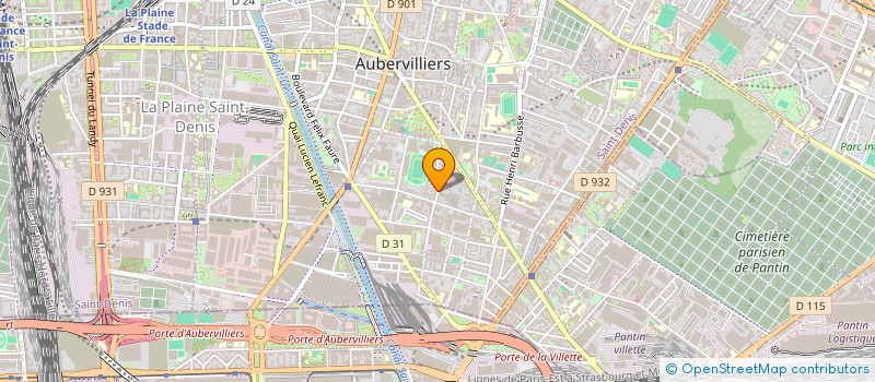 localisation de l'entreprise H.G  AUBERVILLIERS