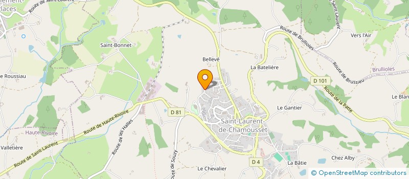 localisation de l'entreprise H.G.  SAINT-LAURENT-DE-CHAMOUSSET