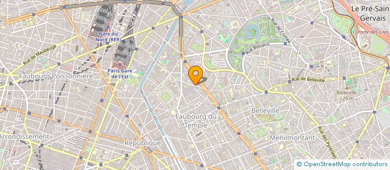 localisation de l'entreprise H.G.  PARIS