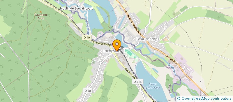 localisation de l'entreprise H&G  INCHEVILLE