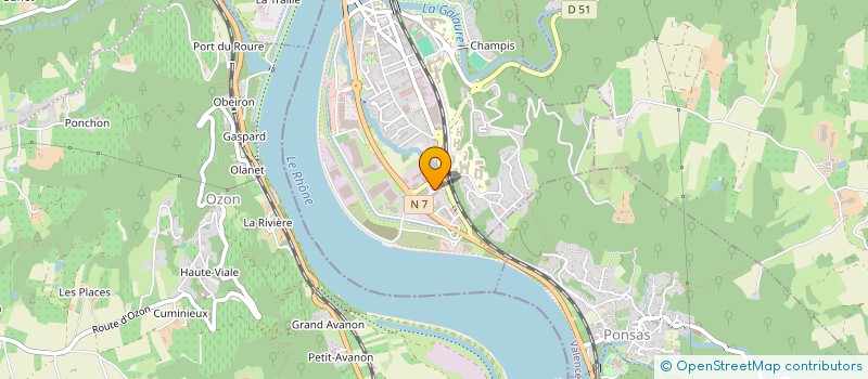 localisation de l'entreprise H.G.B HOLDING  SAINT-VALLIER