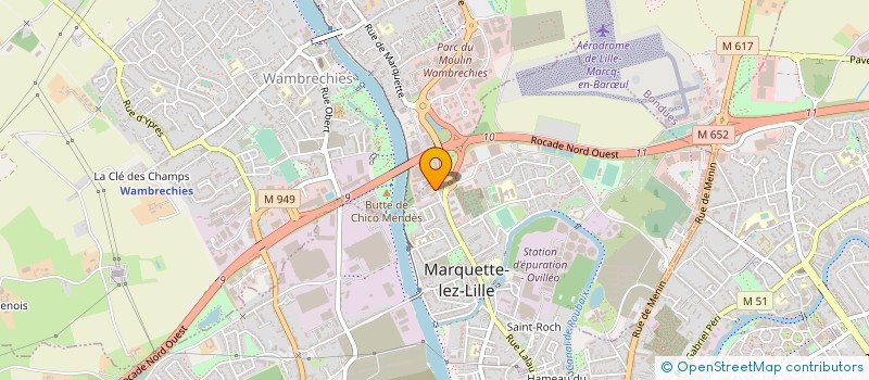 localisation de l'entreprise H.G.D. PARTICIPATIONS  MARQUETTE-LEZ-LILLE