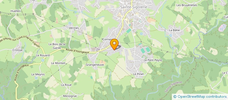 localisation de l'entreprise H. G. FINANCIERE à SAINTE-SIGOLENE