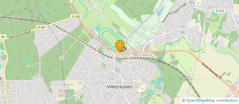 localisation de l'entreprise H.G.I.L.  VILLECRESNES