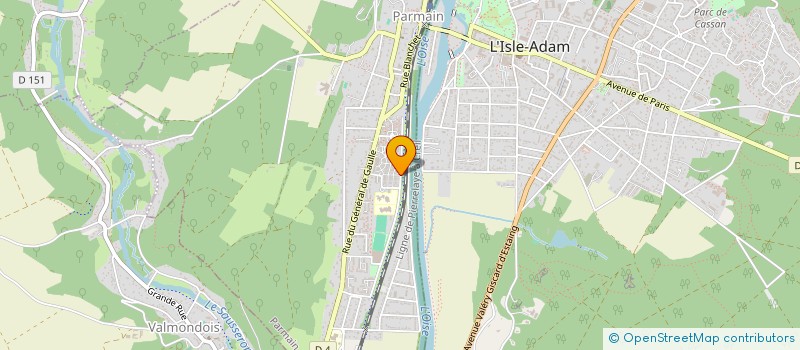 localisation de l'entreprise H.G.L.C.  PARMAIN