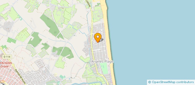 localisation de l'entreprise H.G.S. à ARGELES-SUR-MER