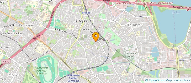 localisation de l'entreprise H. GUILLONNEAU ET FILS à BRUGES