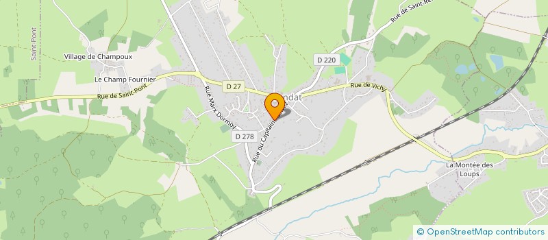 localisation de l'entreprise H & H à VENDAT