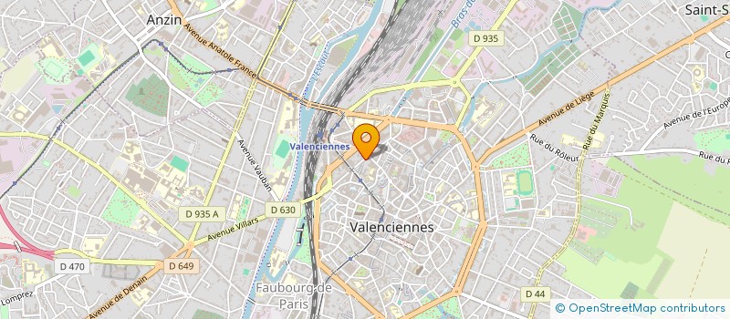 localisation de l'entreprise H.H à VALENCIENNES