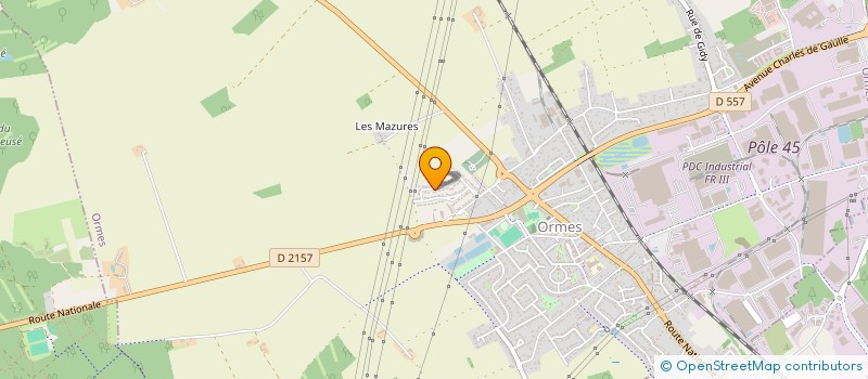 localisation de l'entreprise H&H à ORMES