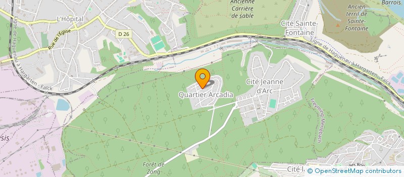 localisation de l'entreprise H - H  SAINT-AVOLD