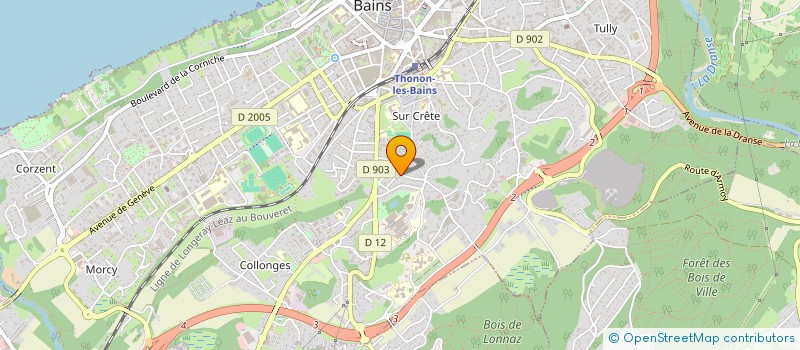 localisation de l'entreprise H.H.B.C à THONON-LES-BAINS