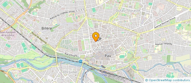 localisation de l'entreprise H&H GESTION SUD OUEST à PAU