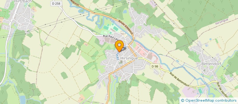 localisation de l'entreprise H & H IMMO  HIRSINGUE