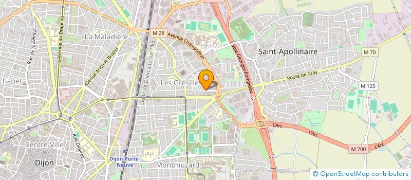 localisation de l'entreprise H&H IMMOBILIER à DIJON