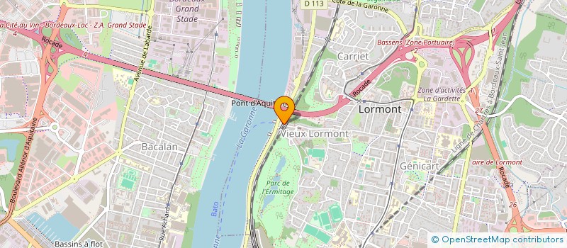 localisation de l'entreprise H&H PAUSE CAFE  LORMONT