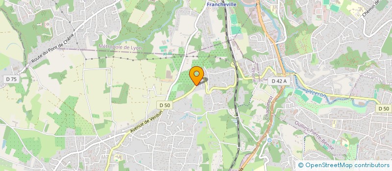 localisation de l'entreprise H&H PRODUCTION  CHAPONOST