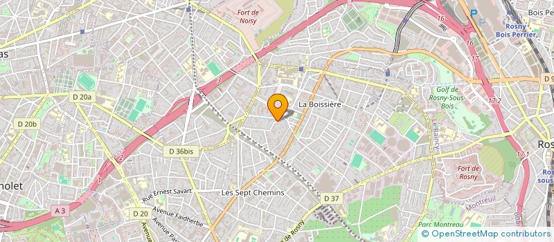 localisation de l'entreprise H.H RENOV à MONTREUIL