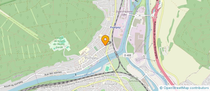 localisation de l'entreprise H HABITAT  POMPEY