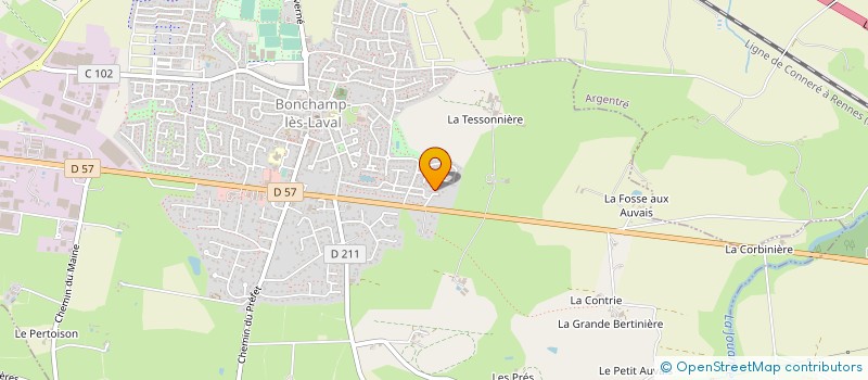 localisation de l'entreprise H-I BAT à BONCHAMP-LES-LAVAL