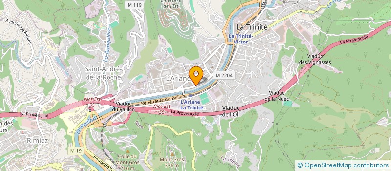 localisation de l'entreprise H.I - BATIMENT 06  NICE