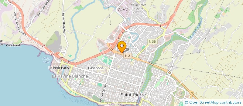 localisation de l'entreprise H.I. CONSTRUCTION SARL à SAINT-PIERRE