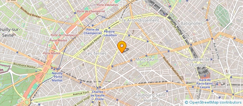 localisation de l'entreprise H.I.N TRADING à COURBEVOIE