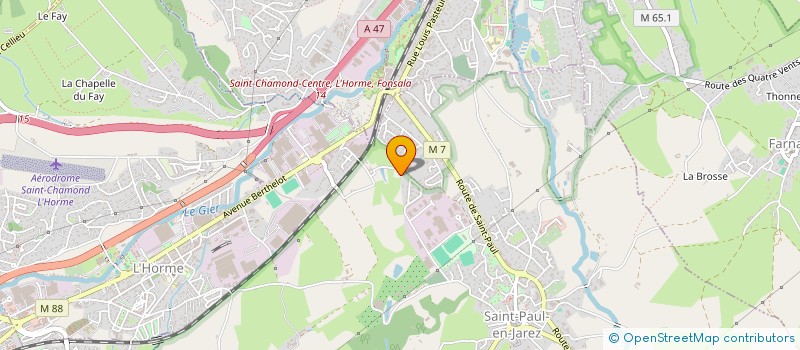 localisation de l'entreprise H I R I S  SAINT-ETIENNE