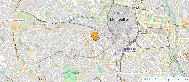 localisation de l'entreprise H.I.S. ASSUR SARL à MONTPELLIER
