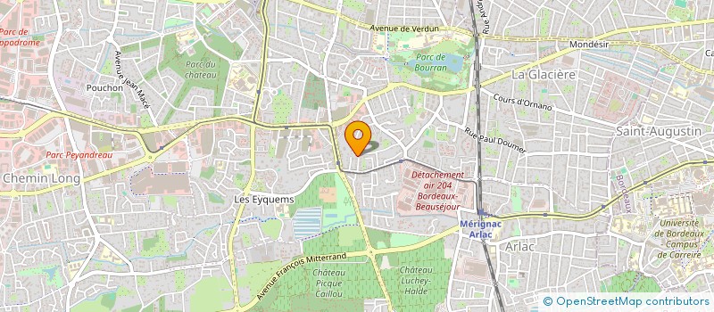 localisation de l'entreprise H.IDES  MERIGNAC