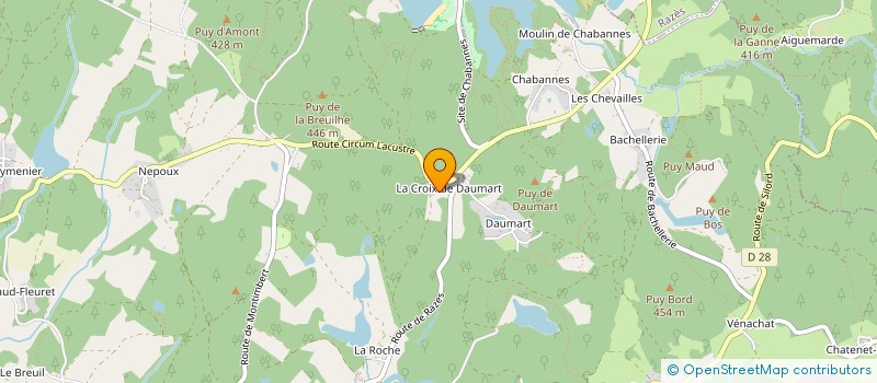 localisation de l'entreprise H II E à COMPREIGNAC