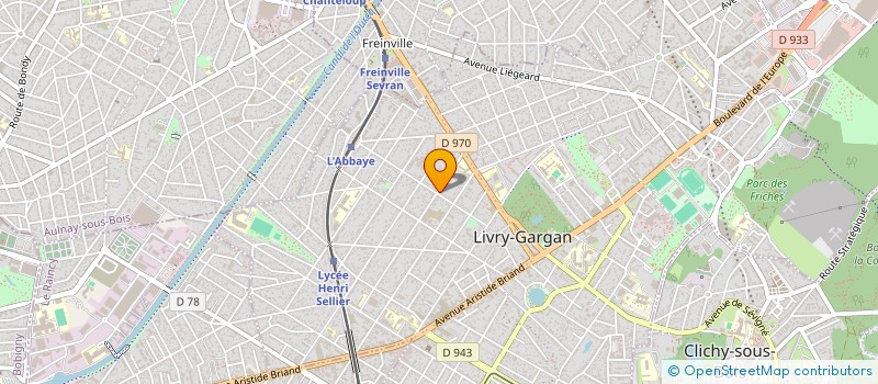 localisation de l'entreprise H IMMO à LIVRY-GARGAN