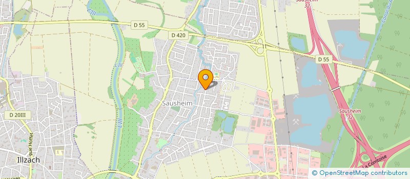 localisation de l'entreprise H IMMO THANN  SAUSHEIM