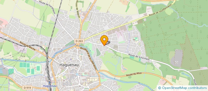 localisation de l'entreprise H IMMOBILIER  HAGUENAU