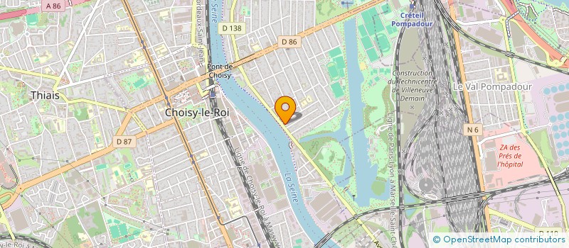 localisation de l'entreprise H-IMMOBILIER  CHOISY-LE-ROI