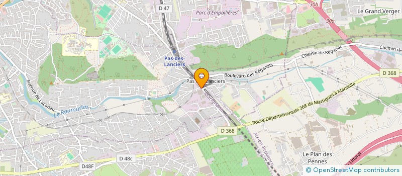 localisation de l'entreprise H.INVEST  MARIGNANE
