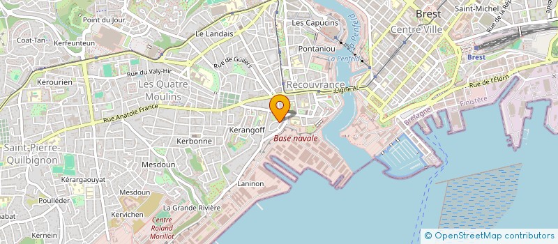localisation de l'entreprise H INVEST à BREST
