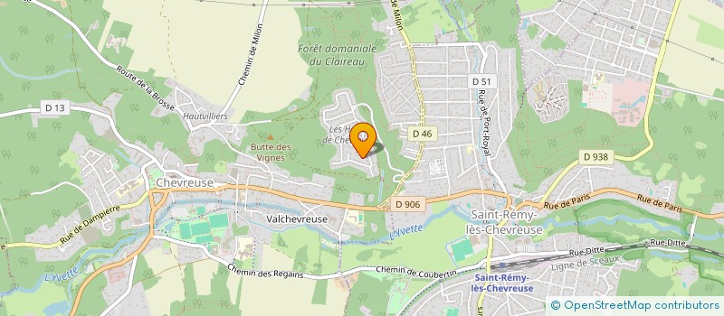 localisation de l'entreprise H INVEST  CHEVREUSE