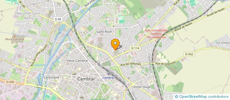 localisation de l'entreprise H-INVEST HDF  CAMBRAI